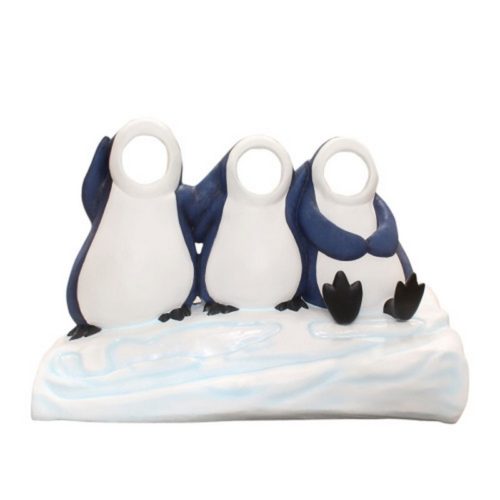 passe tête photo 3 pingouins nlcdeco