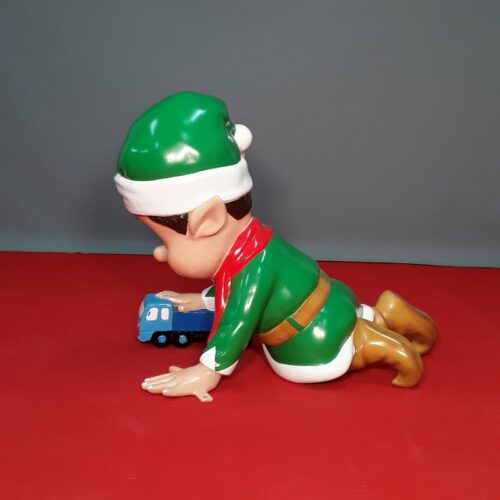 resin santa elf toy truck nlcdeco
