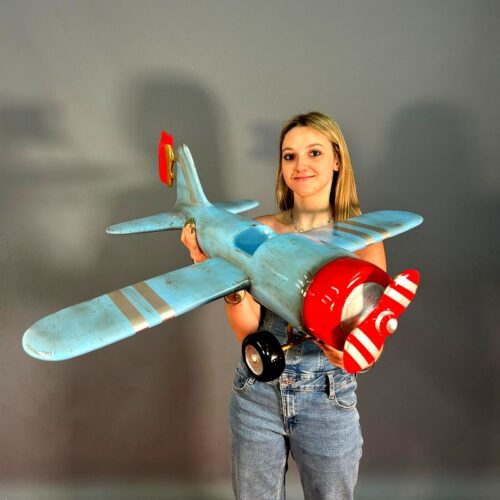 grand avion jouet en résine