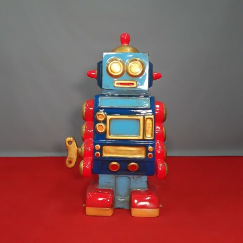 jouet factice robot bleu nlcdeco
