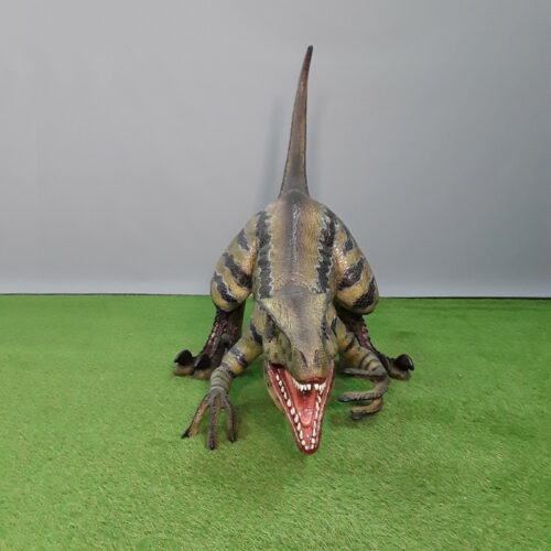 Petit Vélociraptor décoratif vert nlcdeco