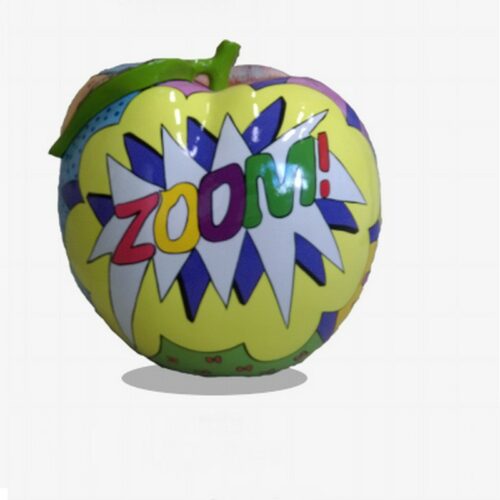 Pomme design avec onomatopée nlcdeco