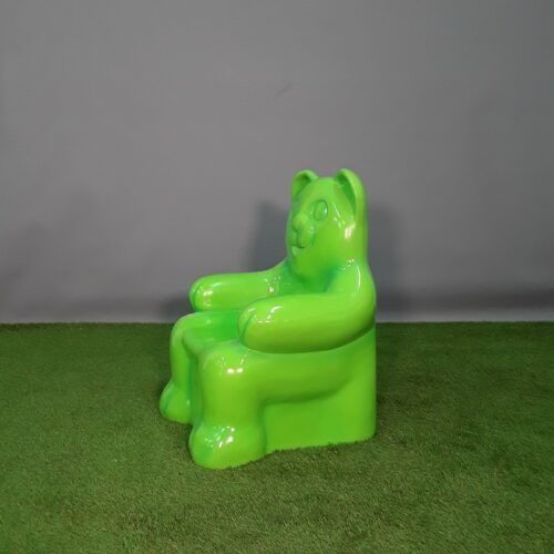 ameublement chaise enfant ours vert nlcdeco