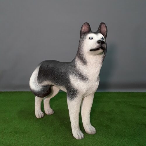 reproduction céramique chien Husky nlcdeco