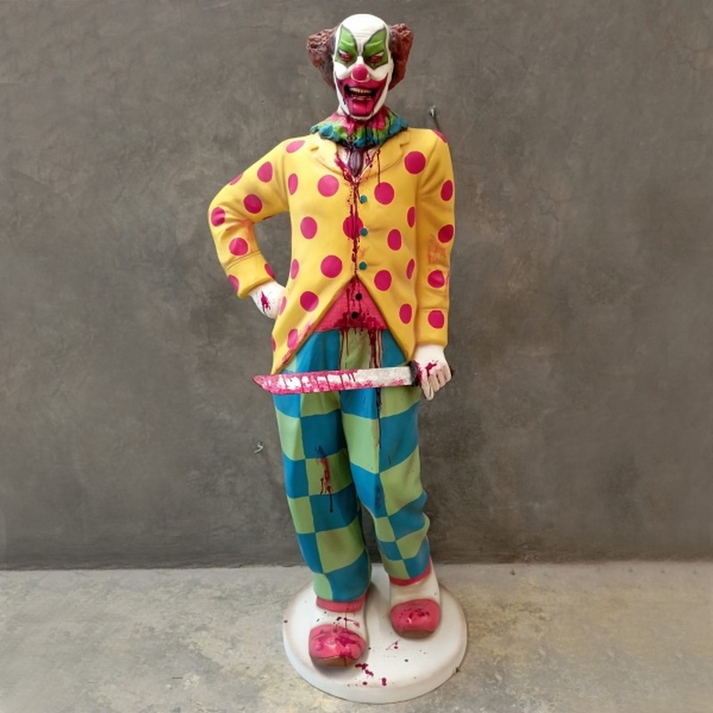 Location statue clown en résine