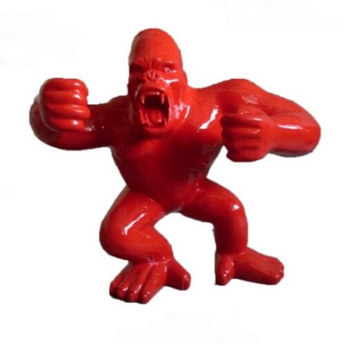 Statue décorative gorille en colère nlcdeco