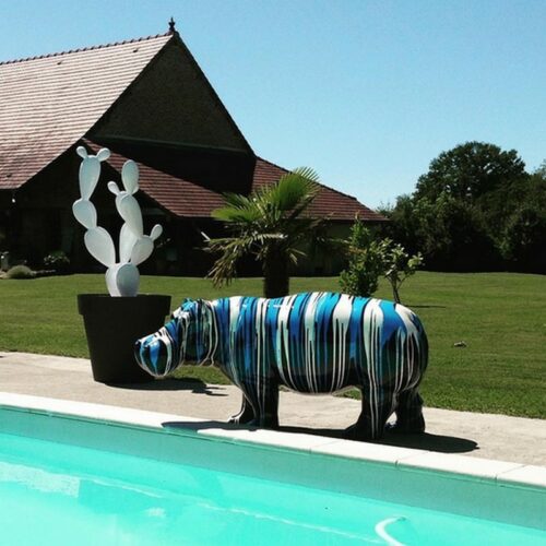 Statue décorative hippopotame nlcdeco