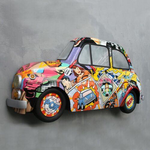 décor mural façade de voiture pop art nlcdeco