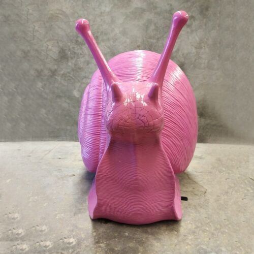 pink giant snail statue nlcdeco