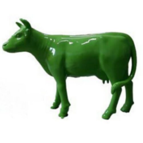 vache décorative verte nlcdeco
