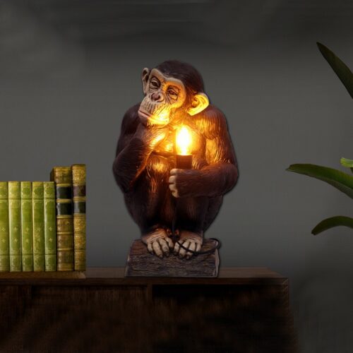 statue singe penseur lampe nlcdeco