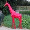 girafe rouge décorative nlcdeco