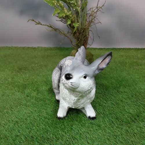 statuette décorative lapin gris nlcdeco