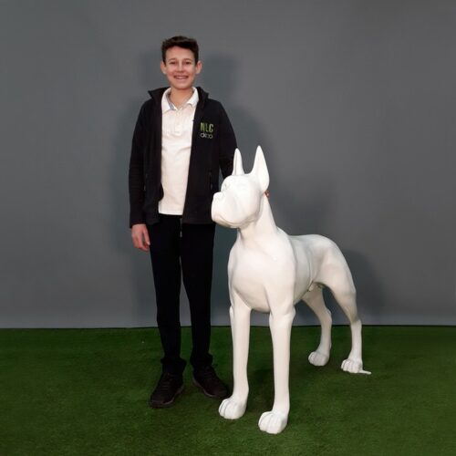 chien design statue nlcdeco