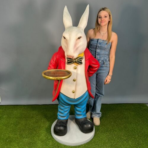 personnage de lapin géant en résine