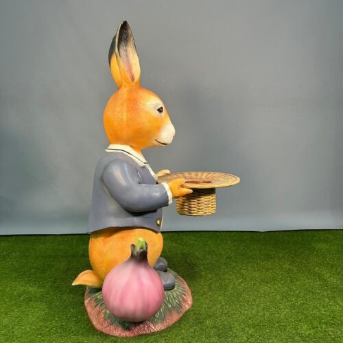 lapin grand format en résine