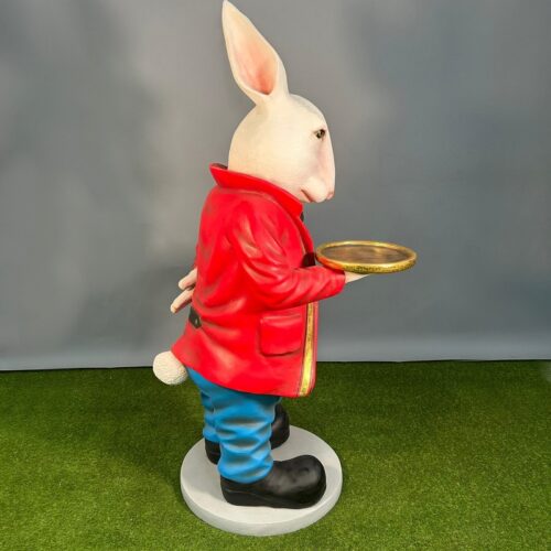 figurine géante de lapin en résine