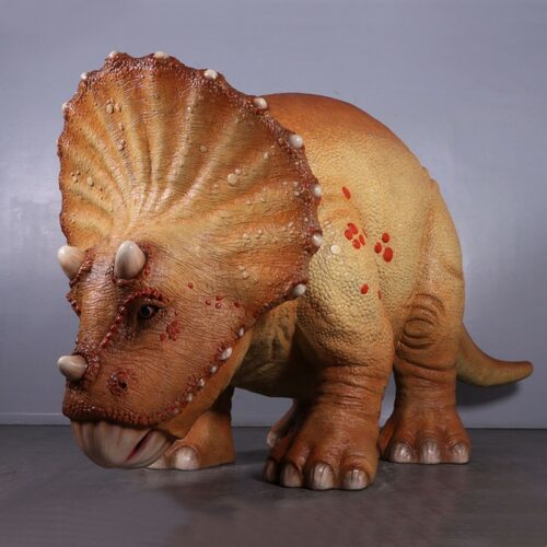 resin statue young triceratops nlcdeco