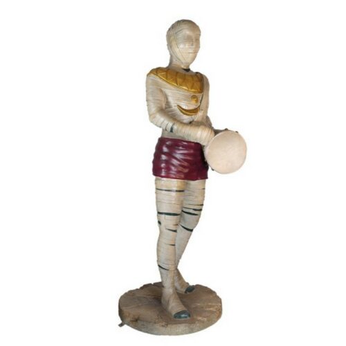 statue momie musicien tambour nlcdeco