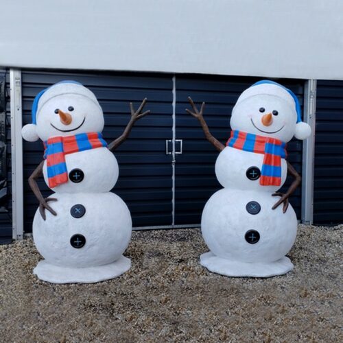 Duo de bonhommes de neige géants nlcdeco