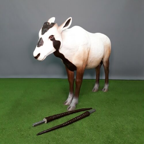 Statue Oryx d'Arabie cornes détachables