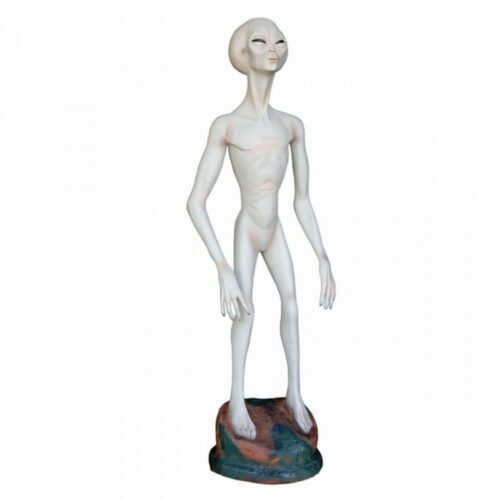 statue extraterrestre blanc nlcdeco