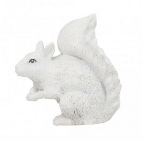 Sculpture résine écureuil blanc nlcdeco