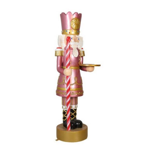 Statue décorative casse noisette costume rose nlcdeco