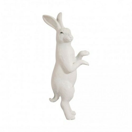 Statue lapin blanc debout nlcdeco
