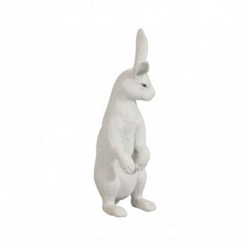 Statue petit lapin blanc debout nlcdeco