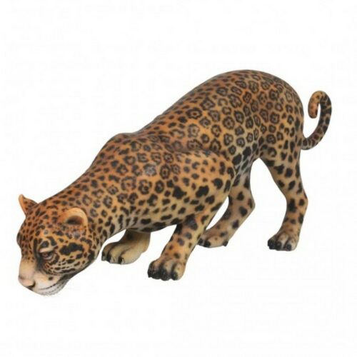 reproduction résine d'un jaguar qui boit nlcdeco