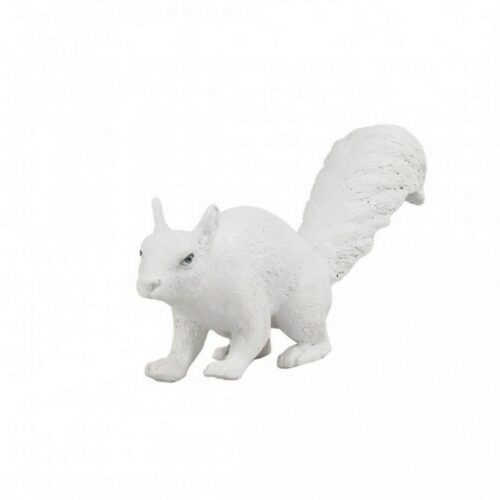 statue animal écureuil blanc nlcdeco