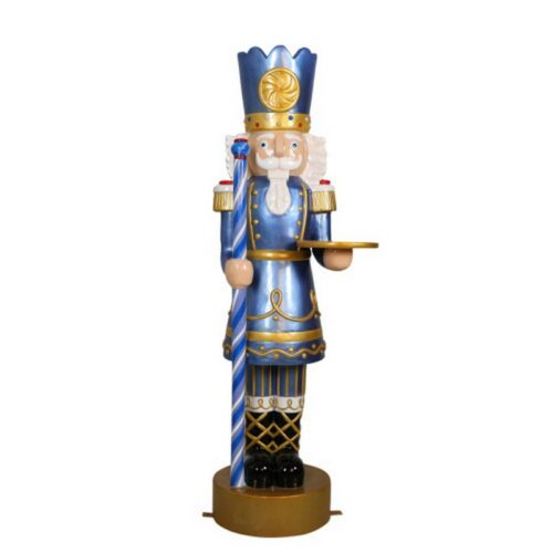 statue casse noisette avec plateau costume bleu nlcdeco