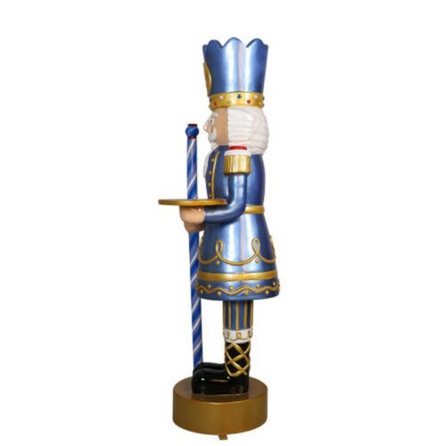 statue décorative 185 cm casse noisette costume bleu nlcdeco