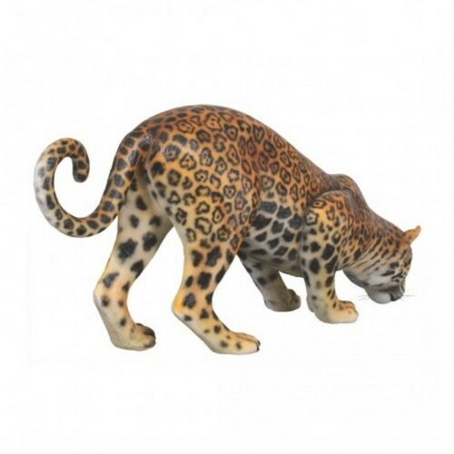 statue résine d'un jaguar qui boit nlcdeco