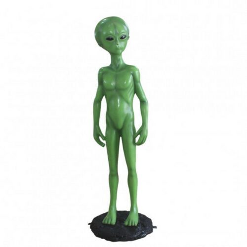 statue résine extraterrestre vert nlcdeco