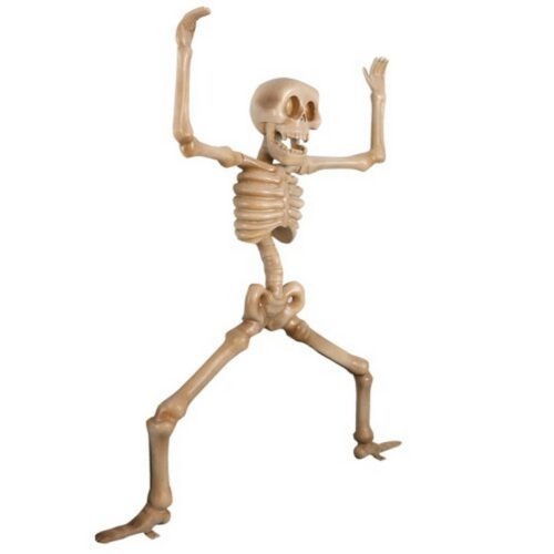 statue squelette jambes et bras écartés nlcdeco