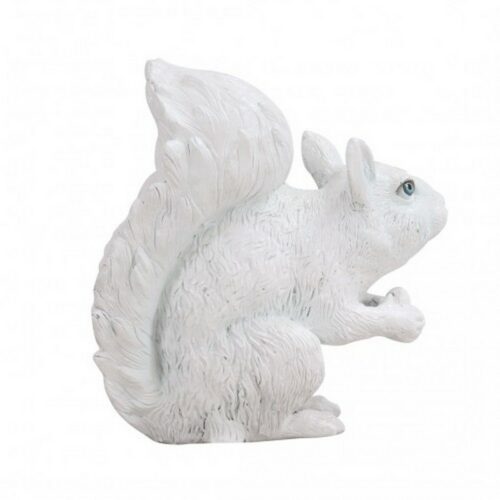 statuette décorative écureuil blanc nlcdeco
