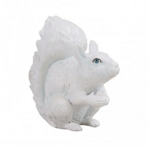 statuette écureuil blanc nlcdeco