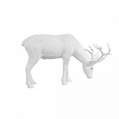 white stag statue nlcdeco