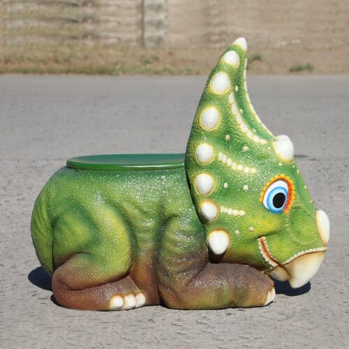 chaise tricératops en résine nlcdeco