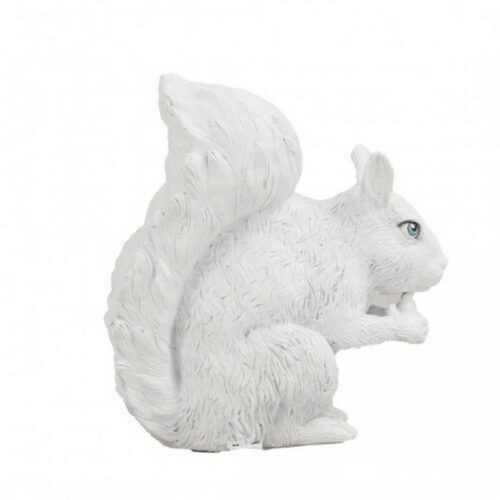 statuette petit écureuil blanc