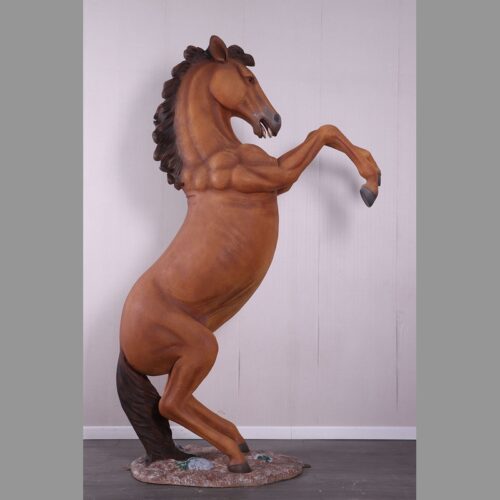 cheval cabré taille réelle en résine