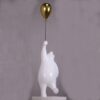 décoration loft original ours blanc avec ballon