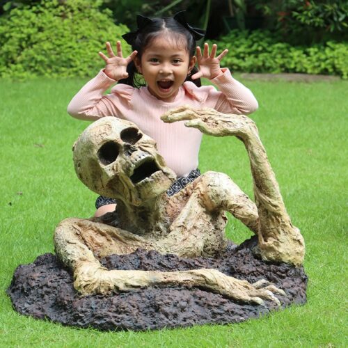 Zombie décor halloween en résine