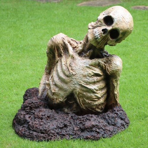 zombie taille réelle ,jardin halloween