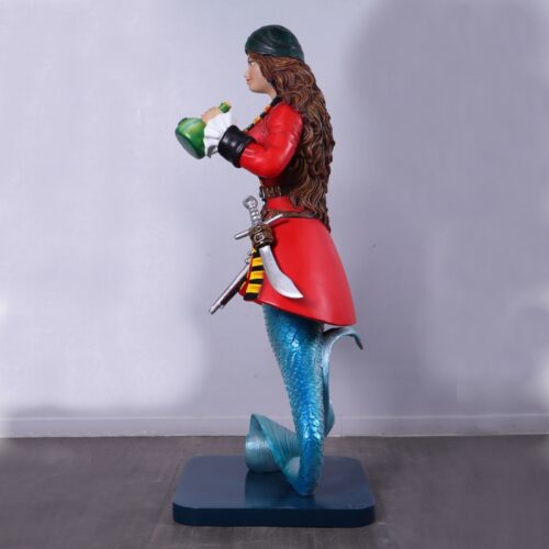 mannequin de sirène pirate en résine
