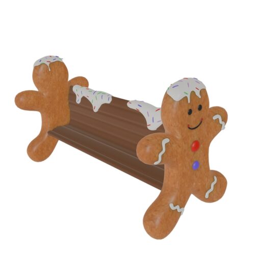 banc géant en forme de pain d'épices