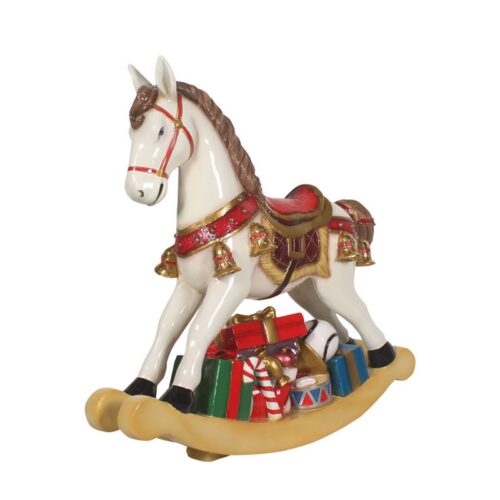 petit cheval de carrousel décoratif en résine