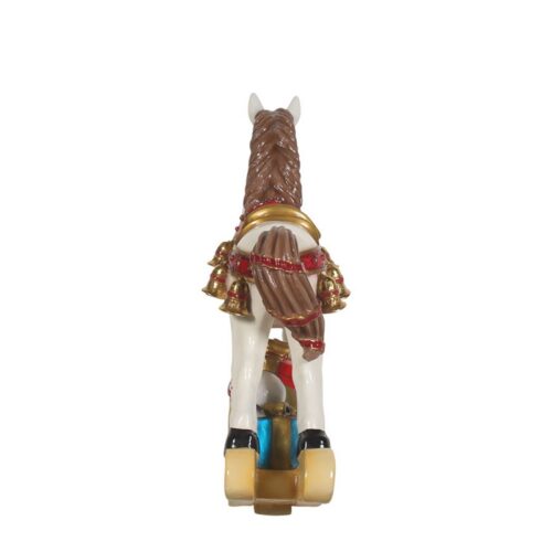 décor de noël xxl cheval de manège et jouets anciens